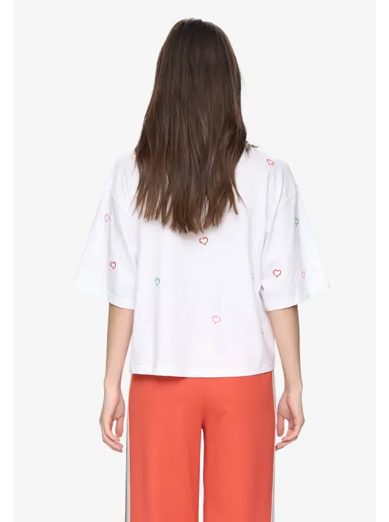 Numph Nulovine Boxy Tee Bright White