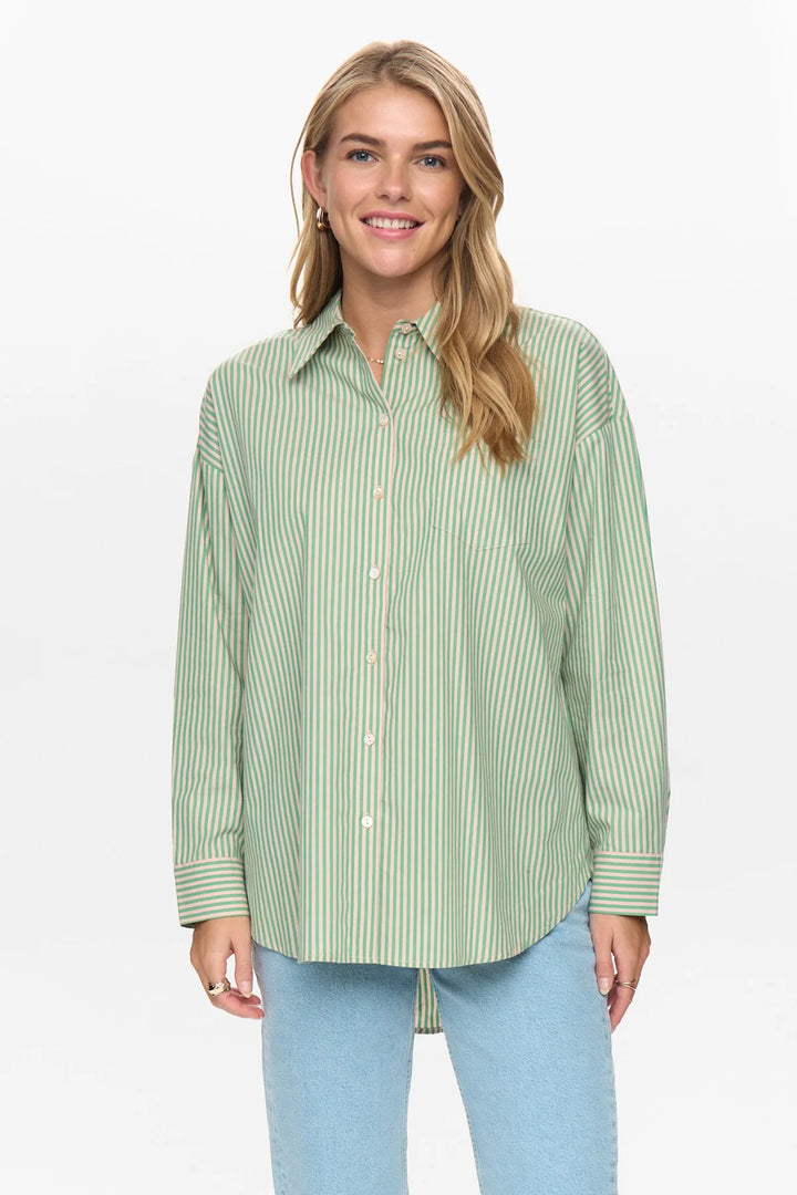 Numph Nuhailey Shirt W/O Stones Mix Vibrant Green