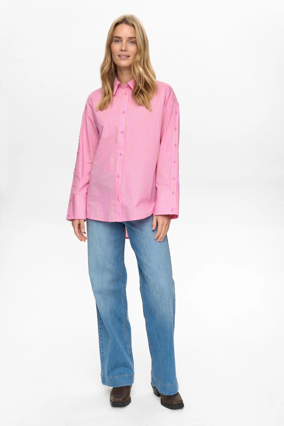 Numph Nualica Shirt Fuchsia Pink