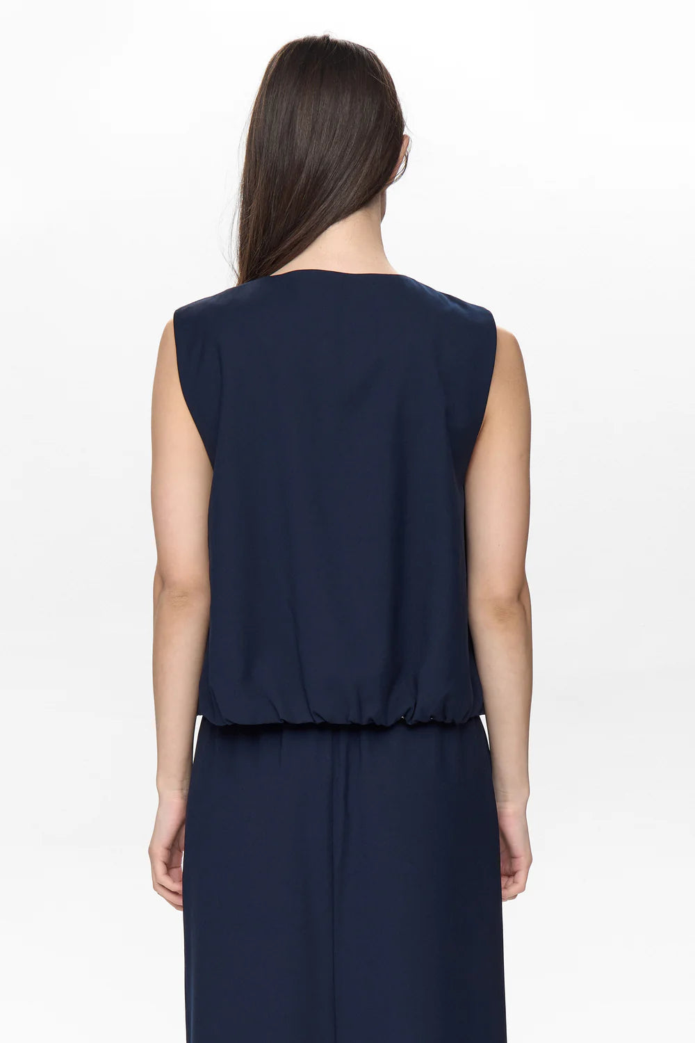 Numph Nujulia Vest Sleeveless Jacket Dark Sapphire