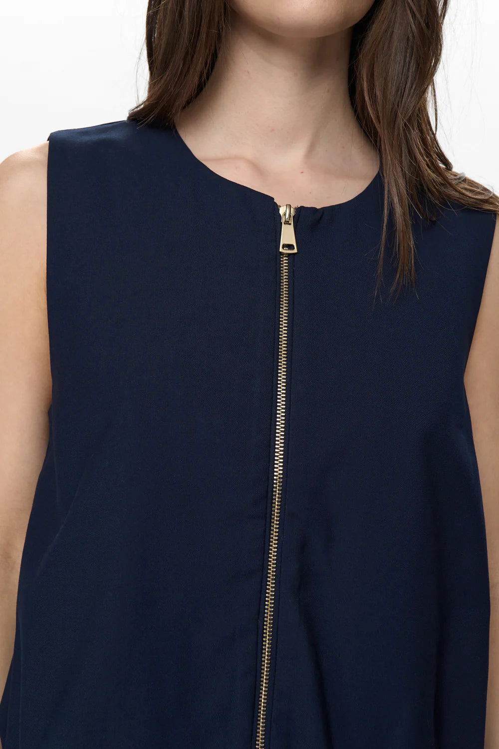 Numph Nujulia Vest Sleeveless Jacket Dark Sapphire