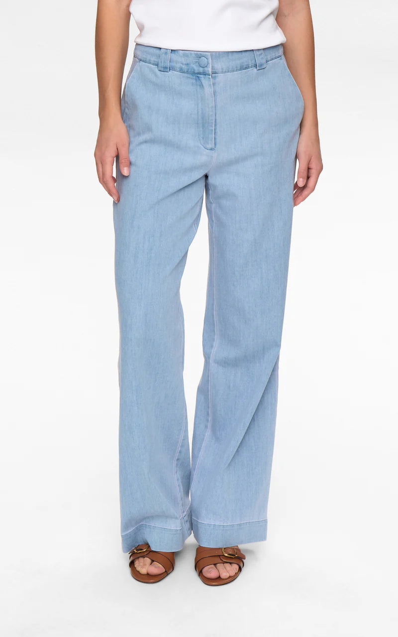 Numph Nualetta Pants Light Blue Denim