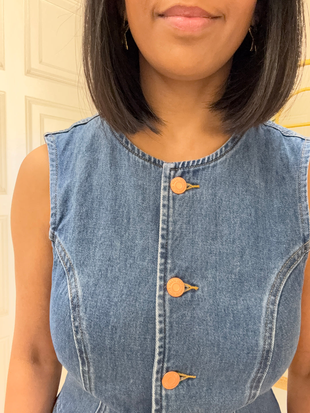 Salsa Light wash Denim Vest/Waistcoat