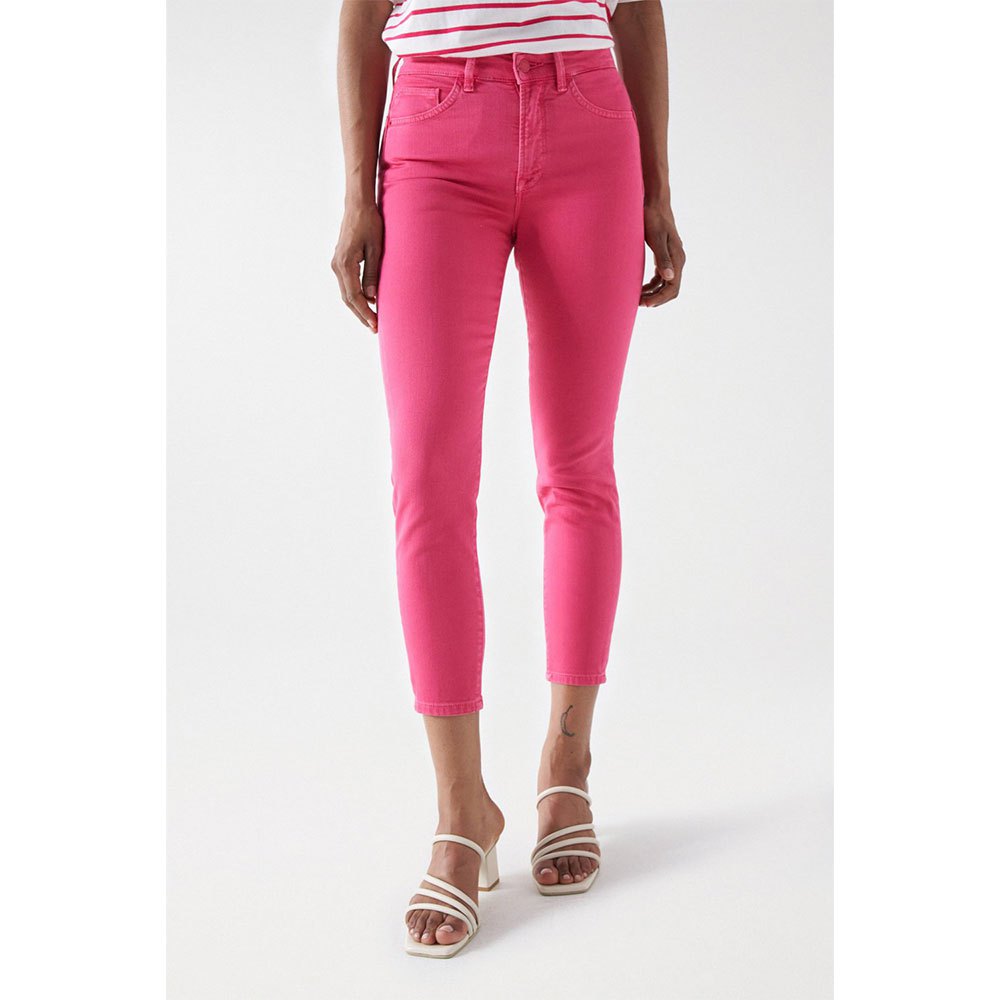 Salsa Faith Pink Cropped Skinny Jeans