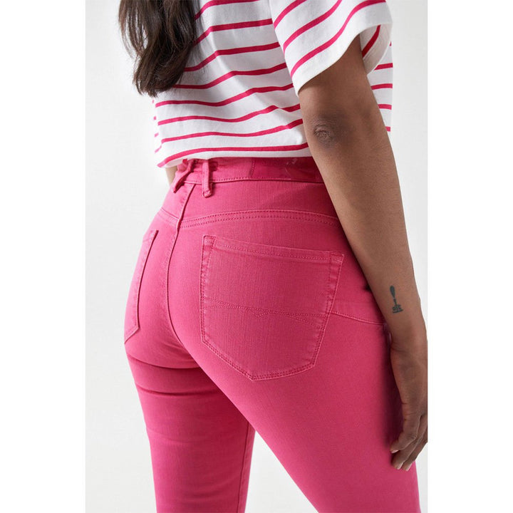 Salsa Faith Pink Cropped Skinny Jeans
