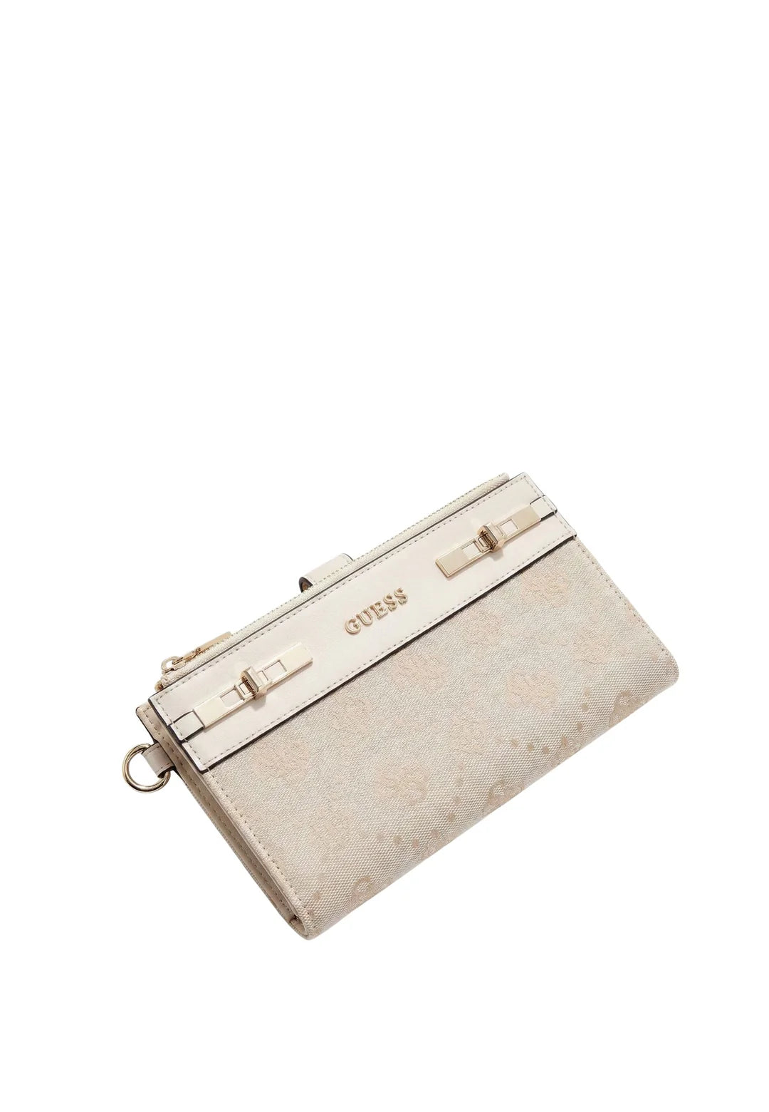 Guess Melinda Off White Logo Organiser Purse