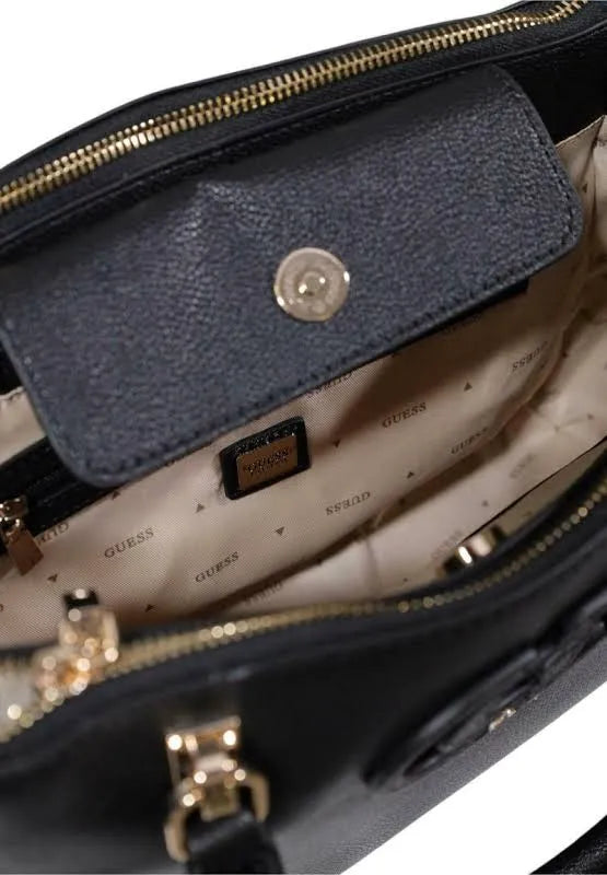 Guess Calebra Hobo Satchel Black Black