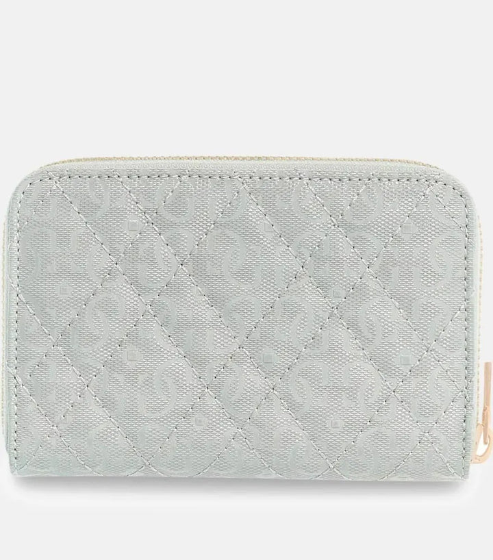 Guess Isemay Medium Light Sage Zip Around Purse