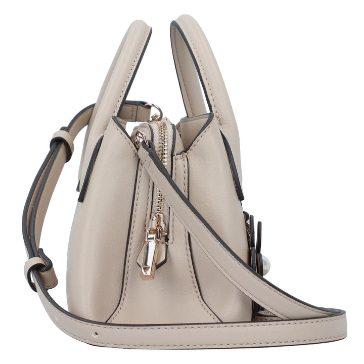 Guess Zaria Small Girlfriend Satchel Bag Taupe