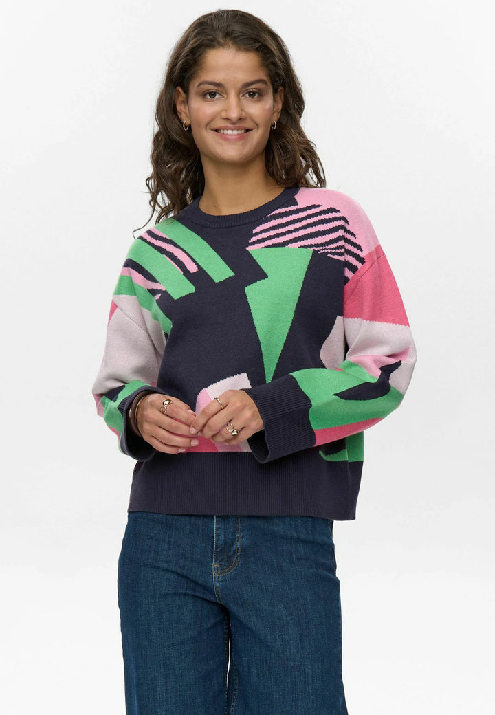 Numph Nugraphi Pullover Dark Sapphire