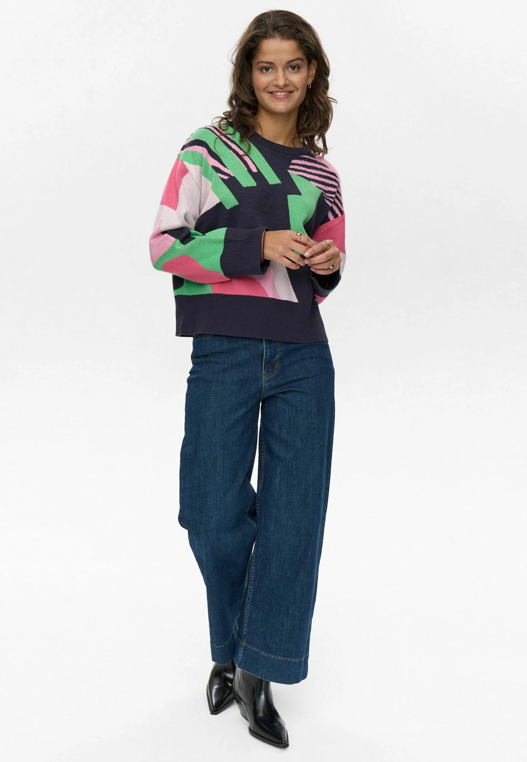 Numph Nugraphi Pullover Dark Sapphire