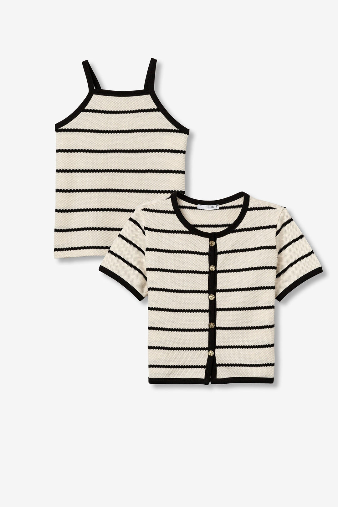 Tiffosi Harlow P Two Piece Set Black & Cream