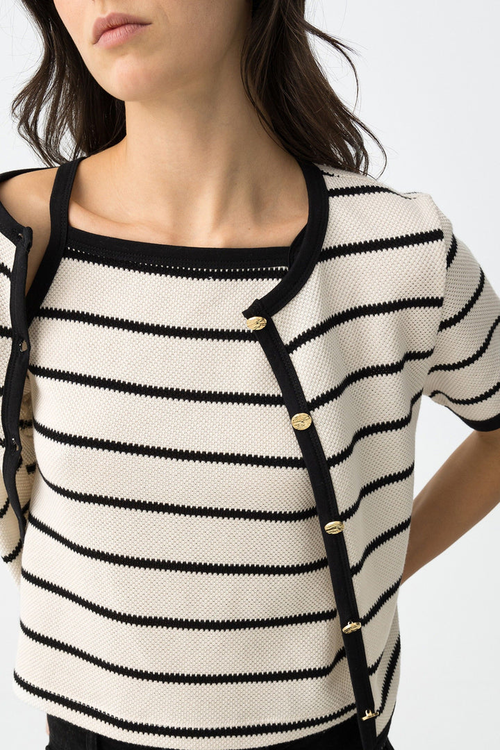 Tiffosi Harlow P Two Piece Set Black & Cream