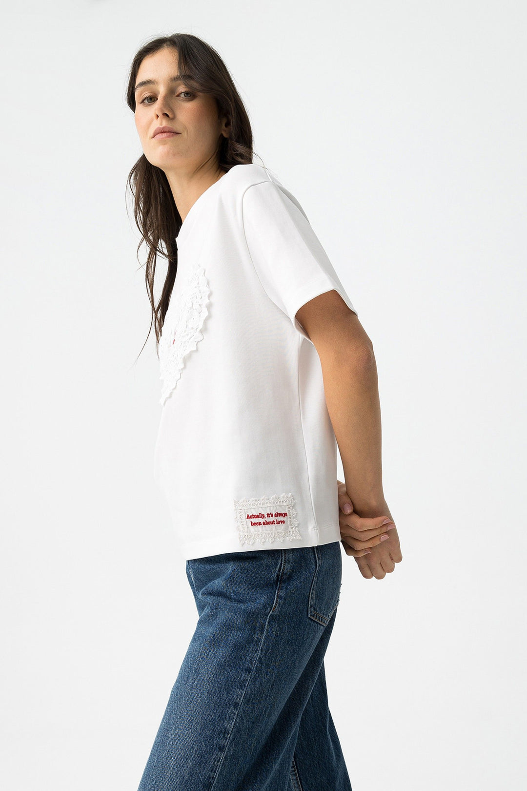 Tiffosi Aura Heart Love T-Shirt White