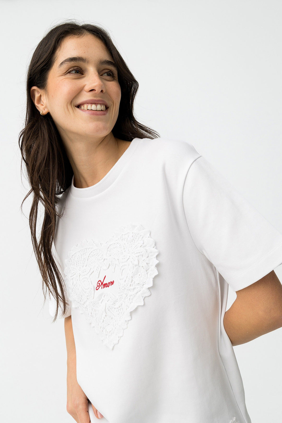 Tiffosi Aura Heart Love T-Shirt White