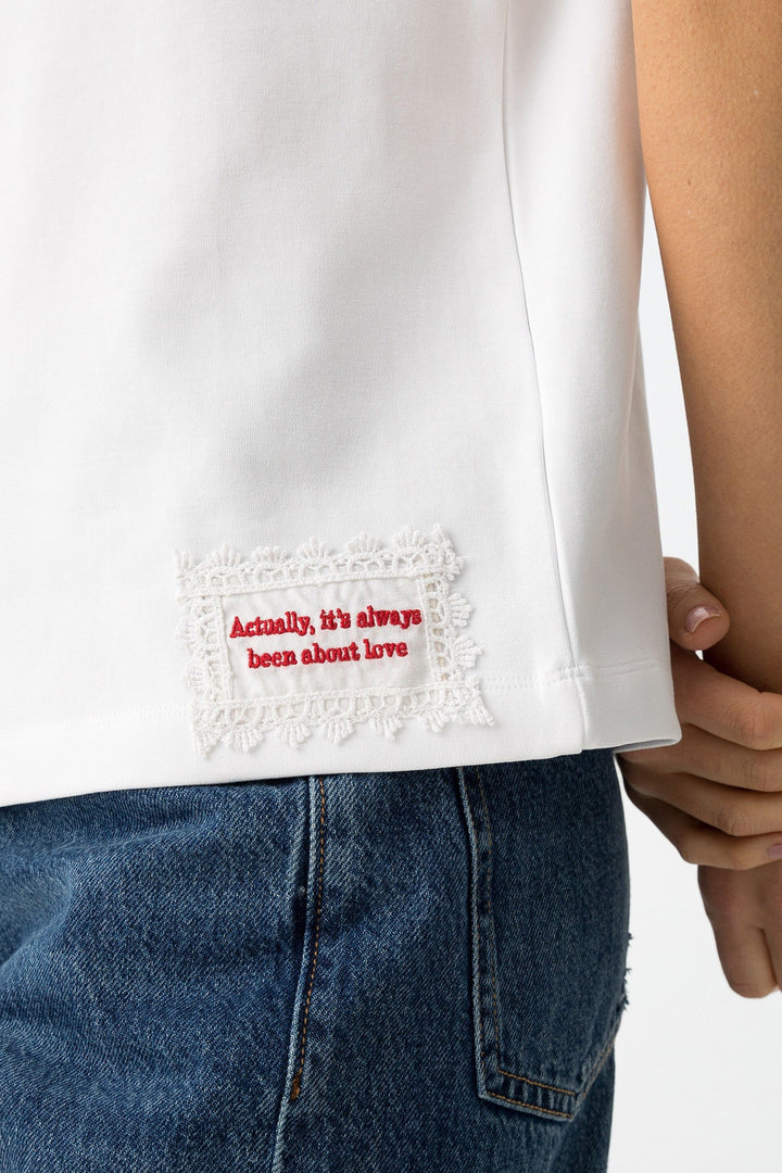 Tiffosi Aura Heart Love T-Shirt White