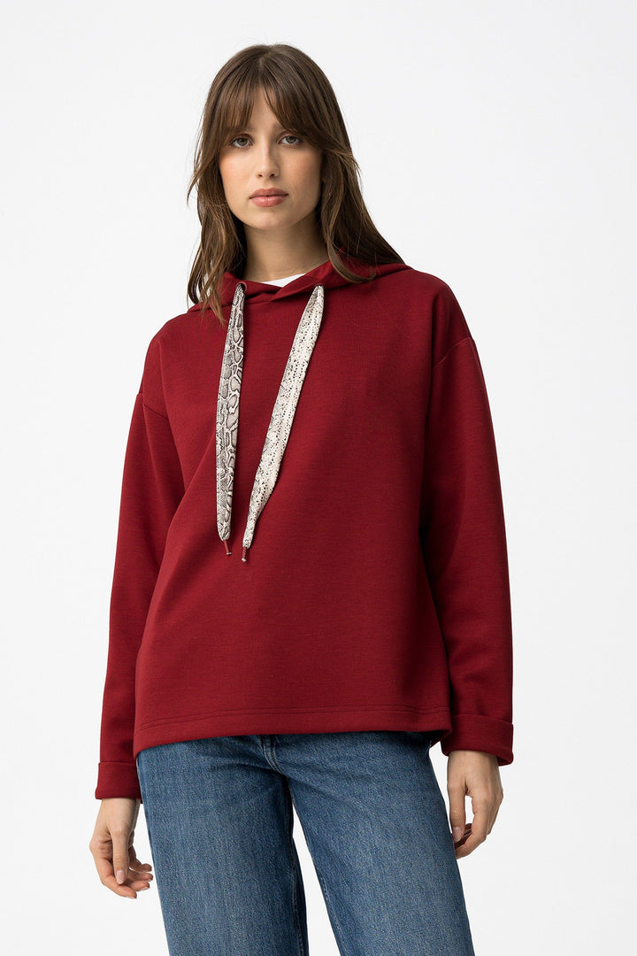 Tiffosi Kenzo Deep Red Lady Hoodie