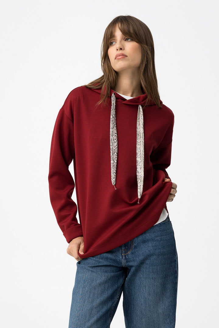 Tiffosi Kenzo Deep Red Lady Hoodie