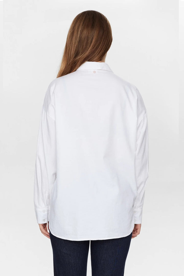 Numph Nufaith Bright White Embroidered Shirt