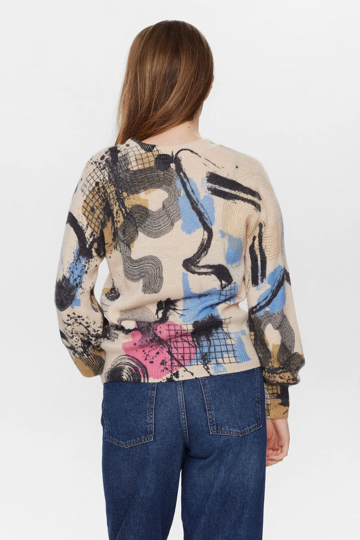 Numph Nuelima Pullover Grey Morn