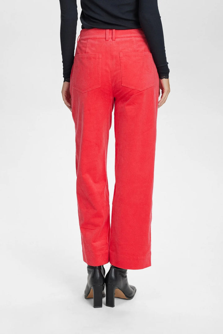 Numph Nudeanna Cord Trousers Geranium