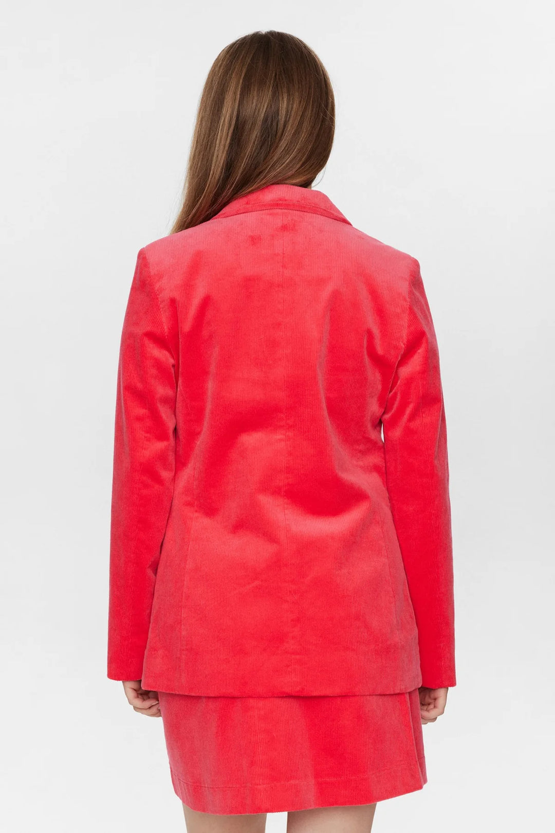 Numph Nudeanna Cord Blazer Geranium