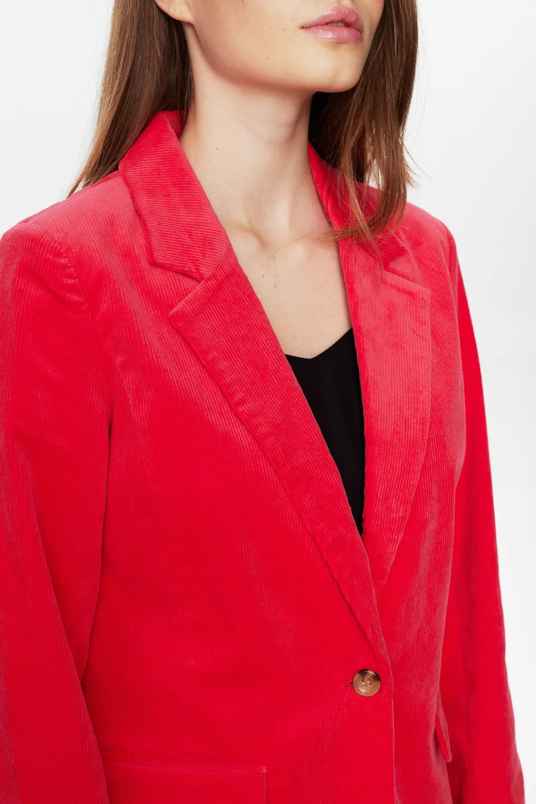 Numph Nudeanna Cord Blazer Geranium