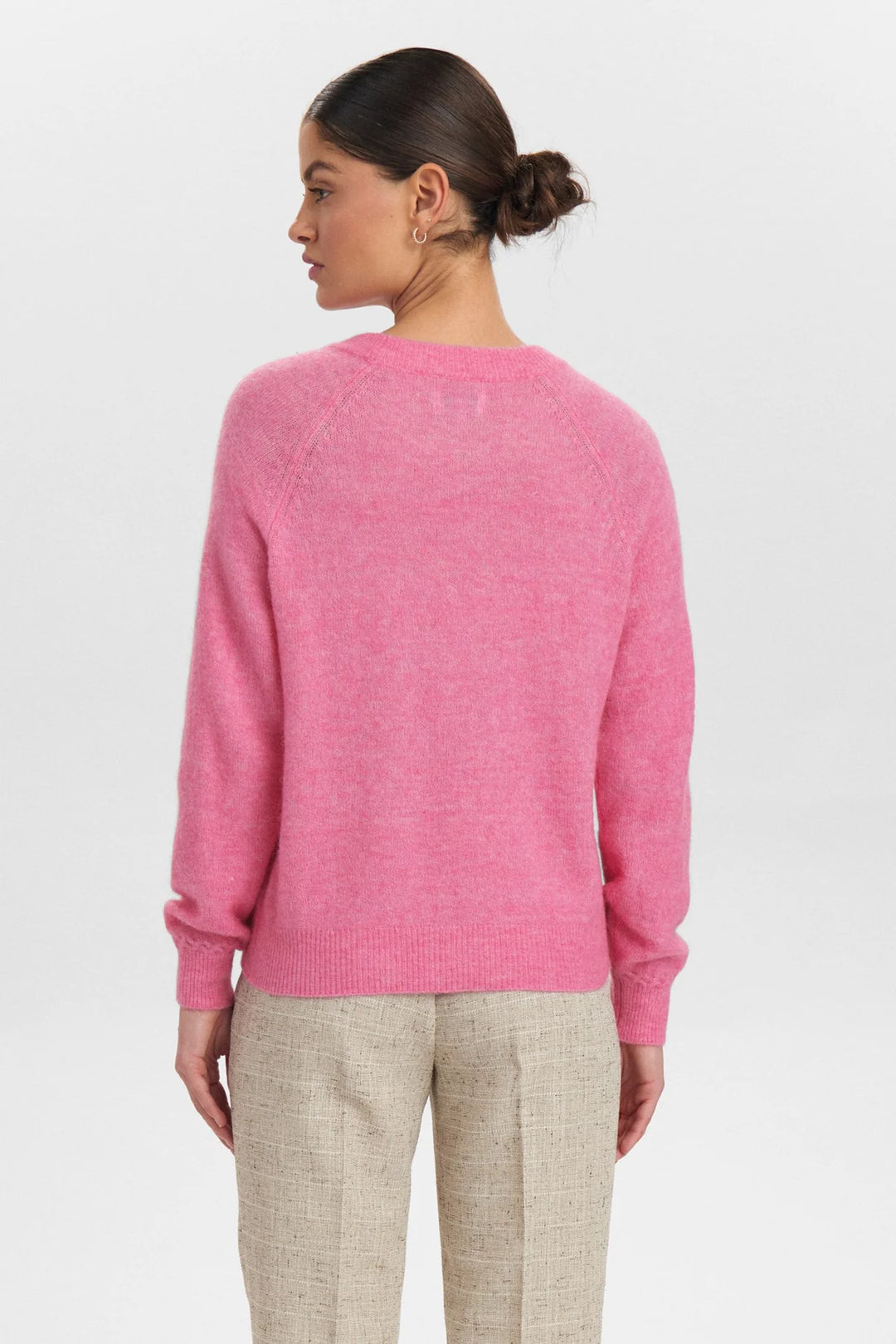 Numph Nuriette Pullover Pink Cosmos