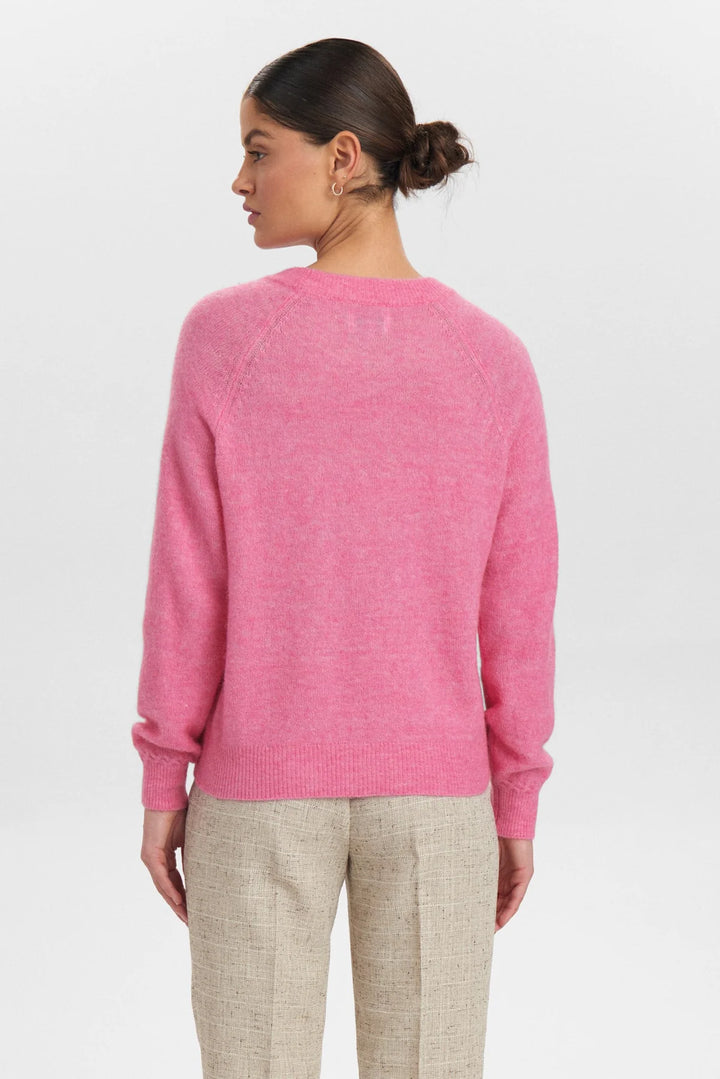 Numph Nuriette Pullover Pink Cosmos