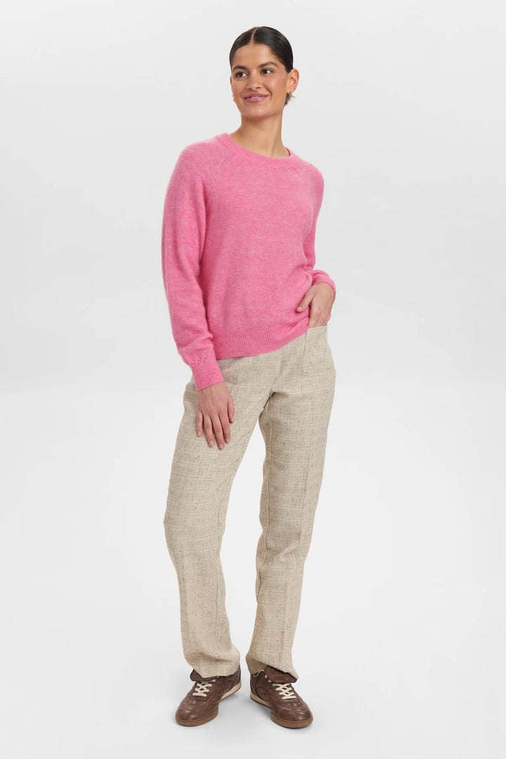 Numph Nuriette Pullover Pink Cosmos