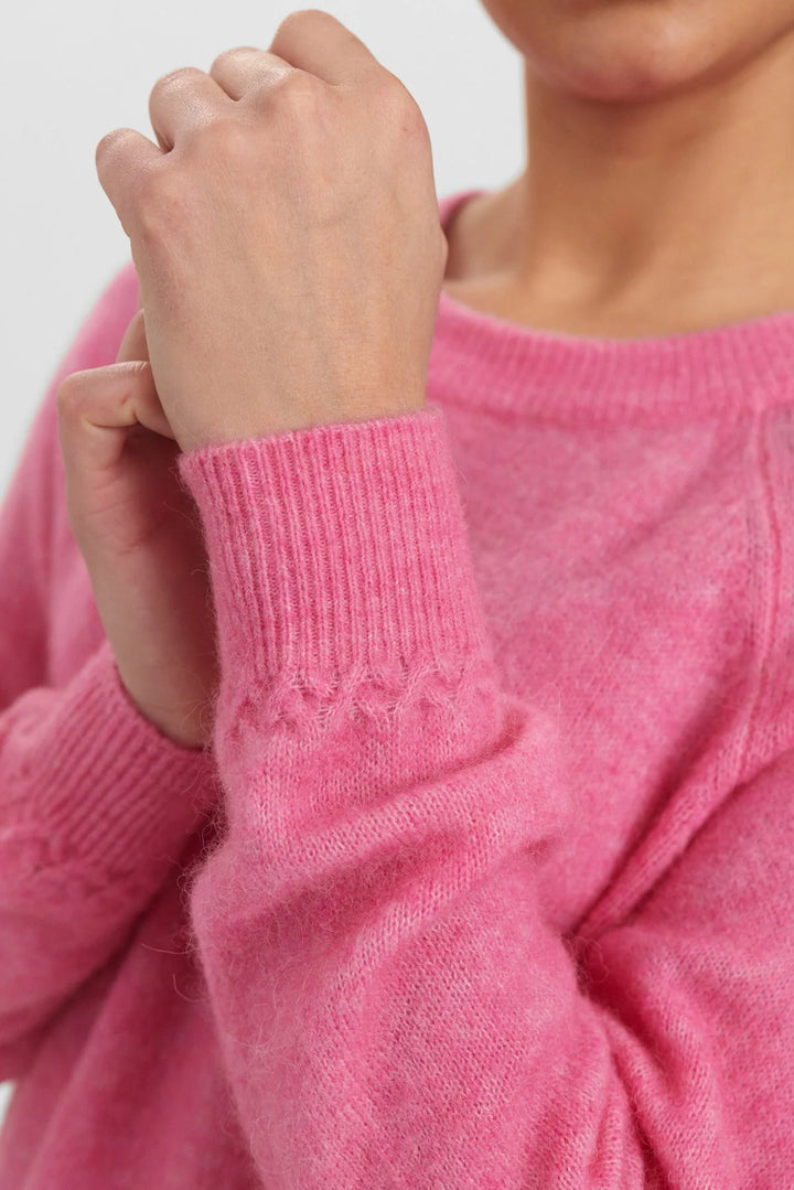 Numph Nuriette Pullover Pink Cosmos
