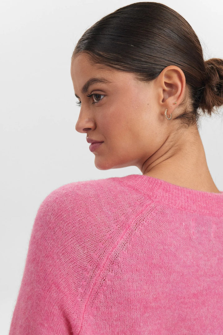 Numph Nuriette Pullover Pink Cosmos