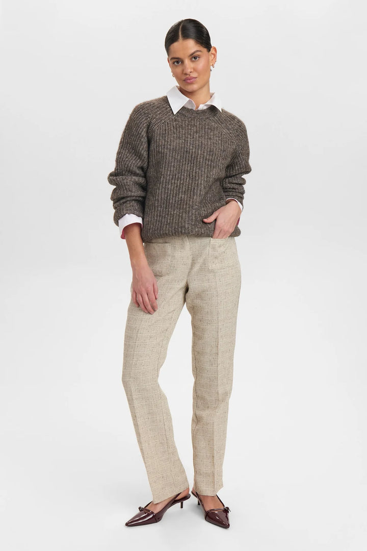 Numph Nuemery Pants Grey Morn