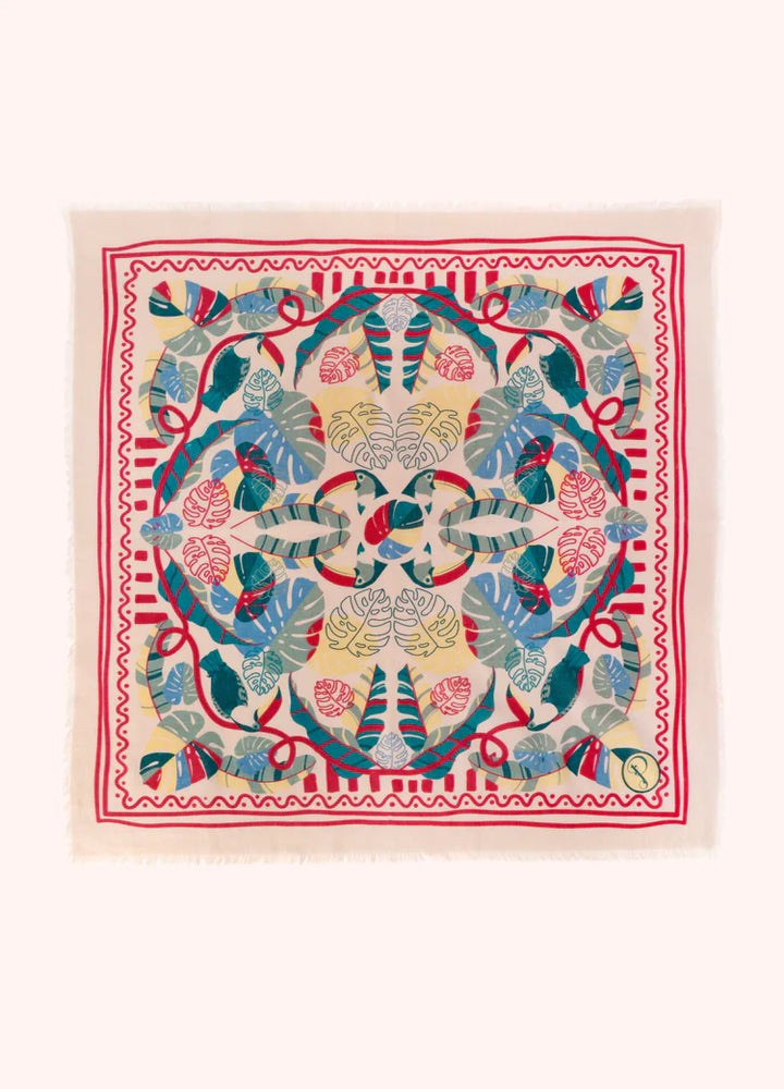 Powder Cotton Bandana Scarf | Tropical Toucan