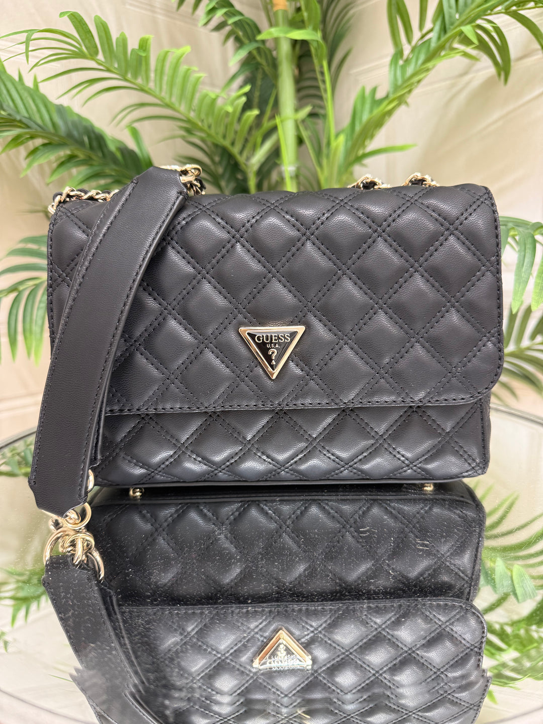 Guess Giully Convertible Crossbody Bag Black