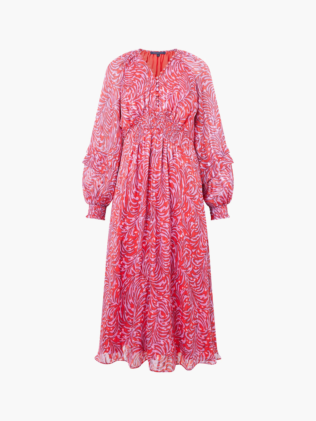 French Connection Amy Dress Scarlet Red Multi