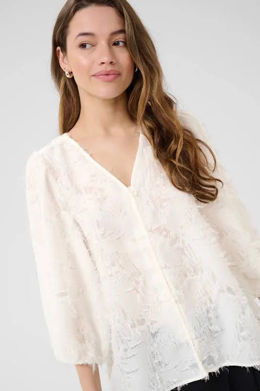 Kaffe KApariva Blouse Chalk