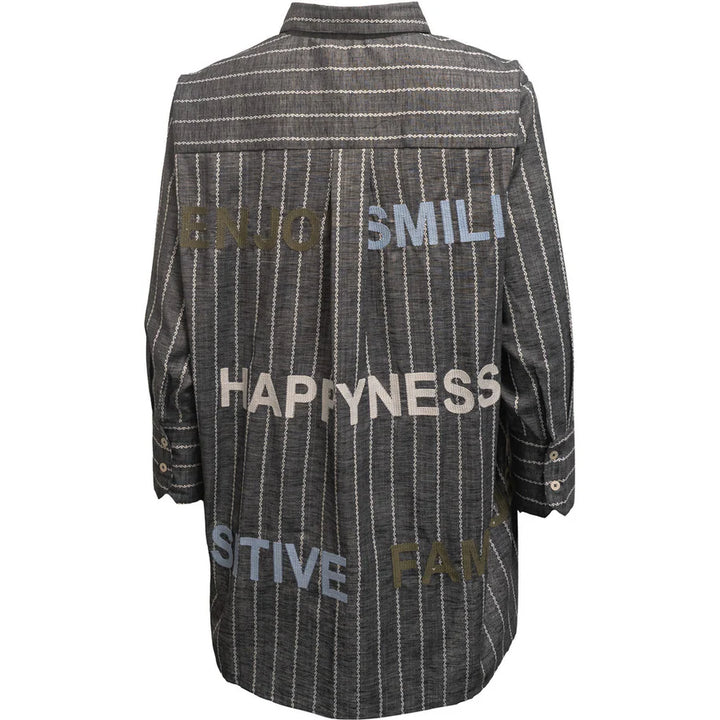 Costa Mani Letters Grey Shirt