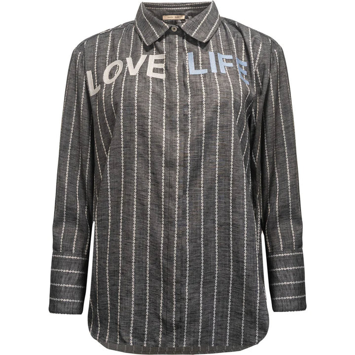 Costa Mani Letters Grey Shirt