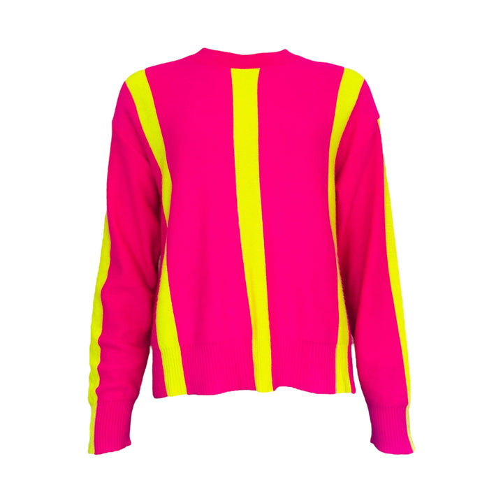 Twns Reno Pink/Yellow Long Sleeve Round Neck Jumper