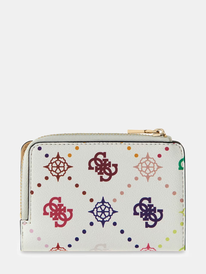 Guess Emelie Multi Colour Logo Card Case Purse