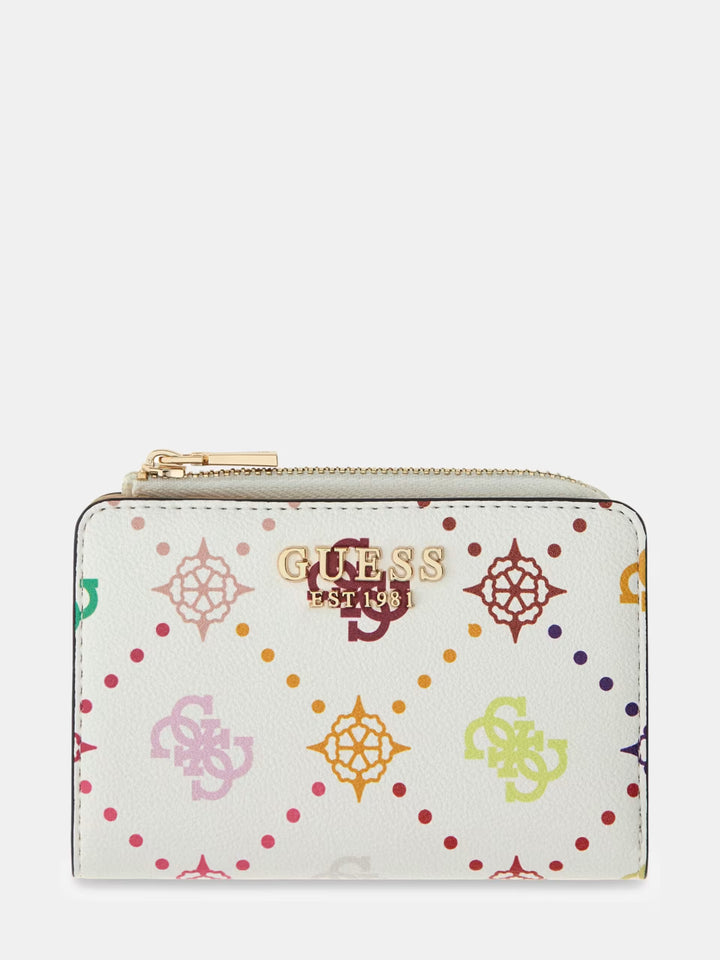 Guess Emelie Multi Colour Logo Card Case Purse
