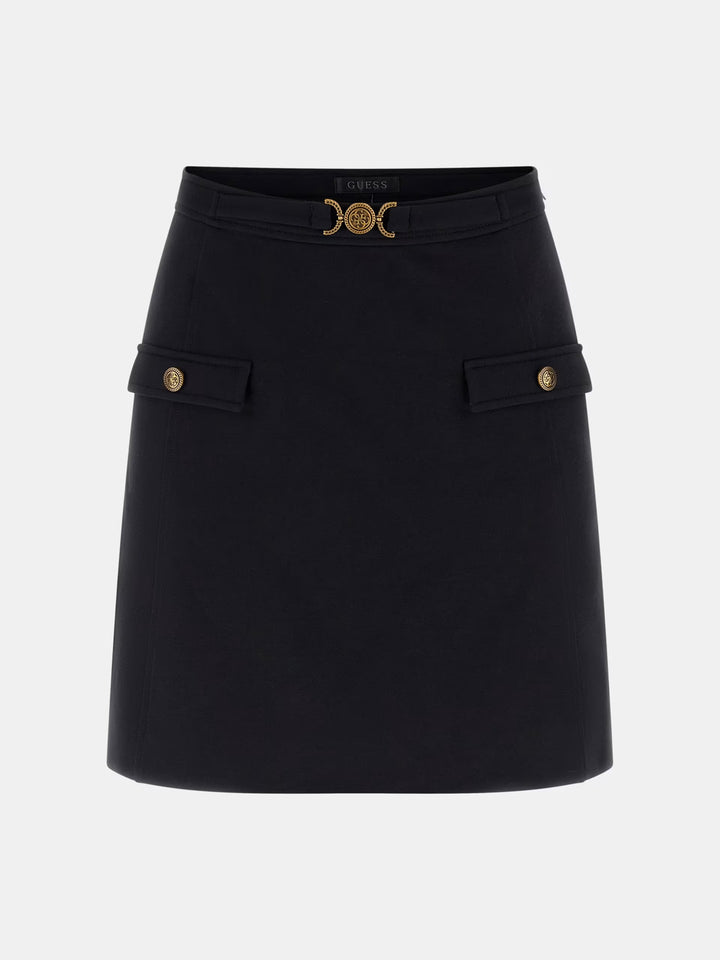 Guess Black A-Line Mini Skirt