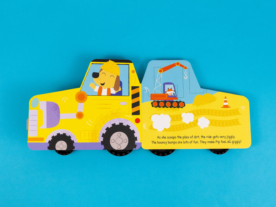 My First Digger – Chunky Wheeled Board Book for Toddlers – Push-Along Animal Story Book – Ages 3+