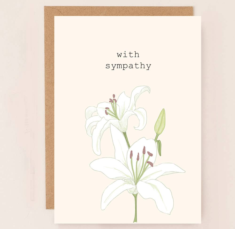 Sympathy Lillies Card