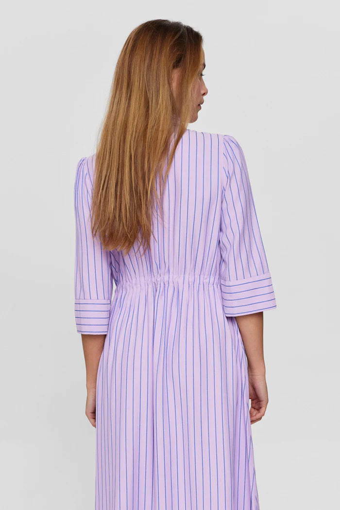 Numph Nuaqua Lilac Breeze Stripe Dress