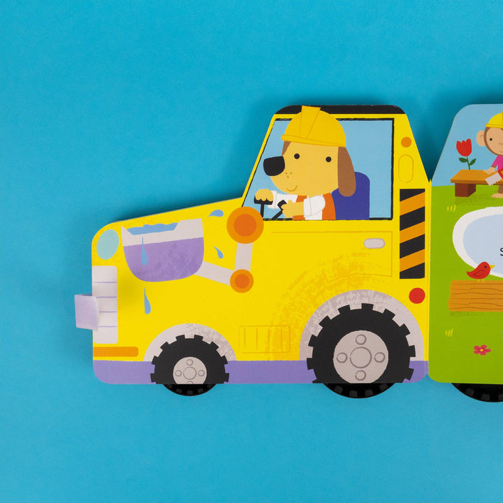 My First Digger – Chunky Wheeled Board Book for Toddlers – Push-Along Animal Story Book – Ages 3+