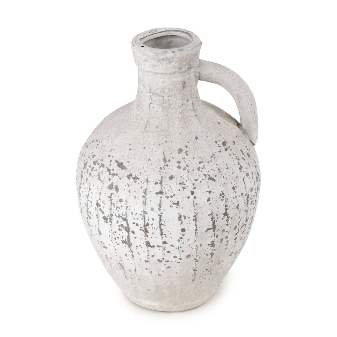 28cm Bottle Vase with Handle Stone