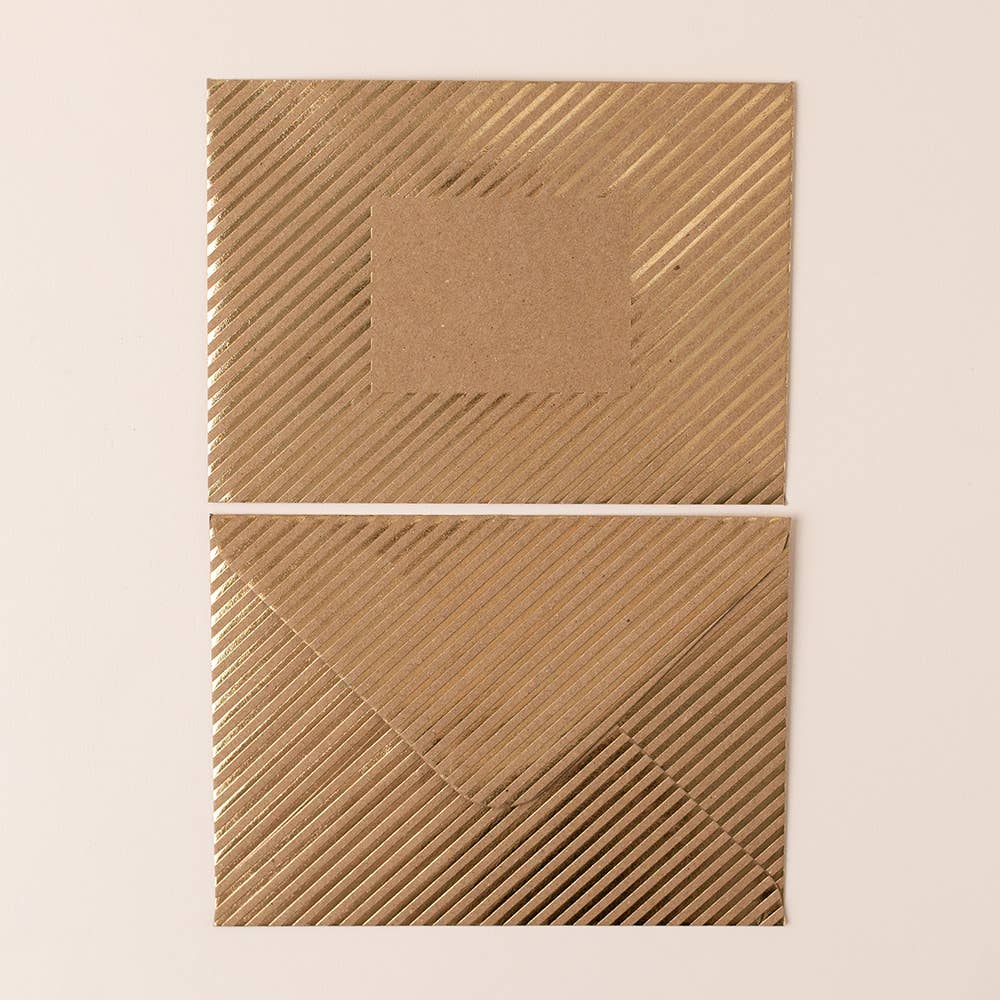 Gold Foiled Floral Birthday Card