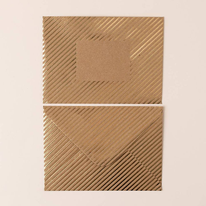 Gold Foiled Happily Ever After Car Wedding Card